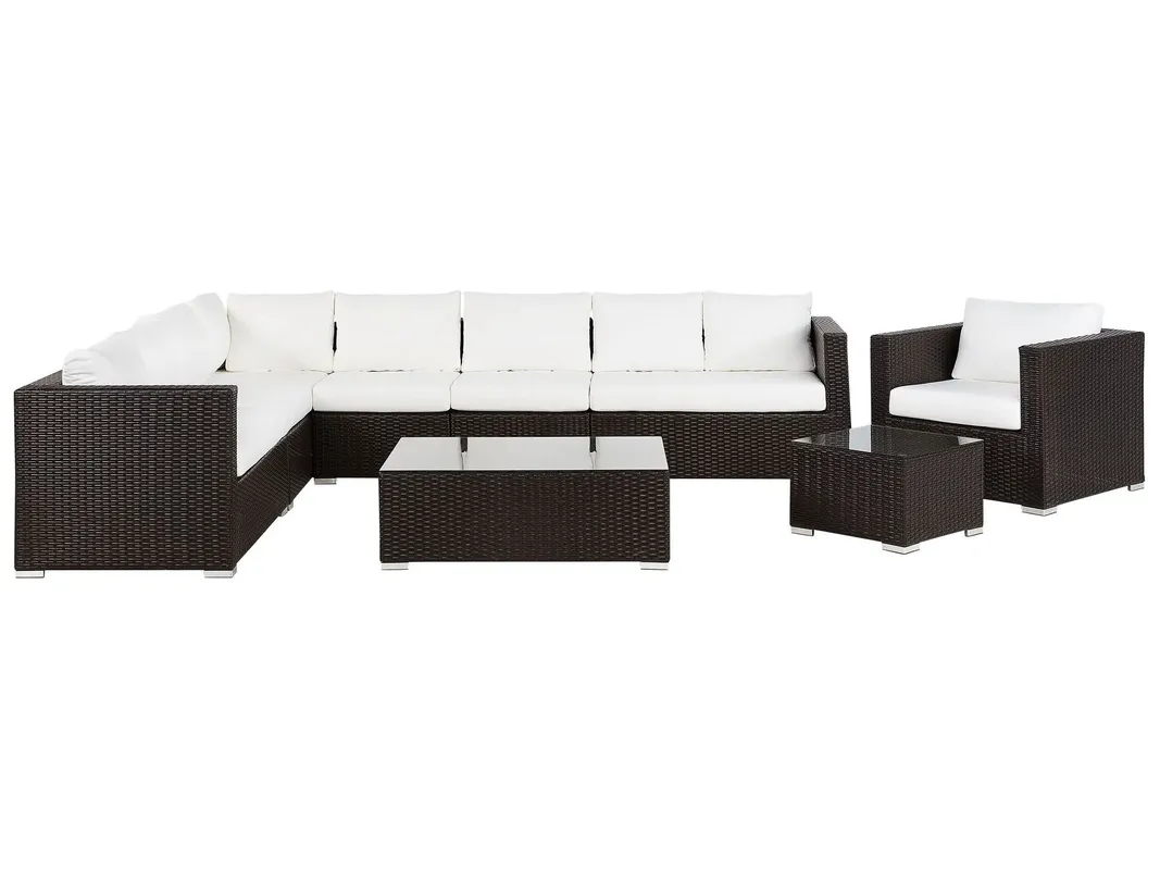Outdoor Corner Seating Set for 10 People from Miden Home OS-Rt-259-W