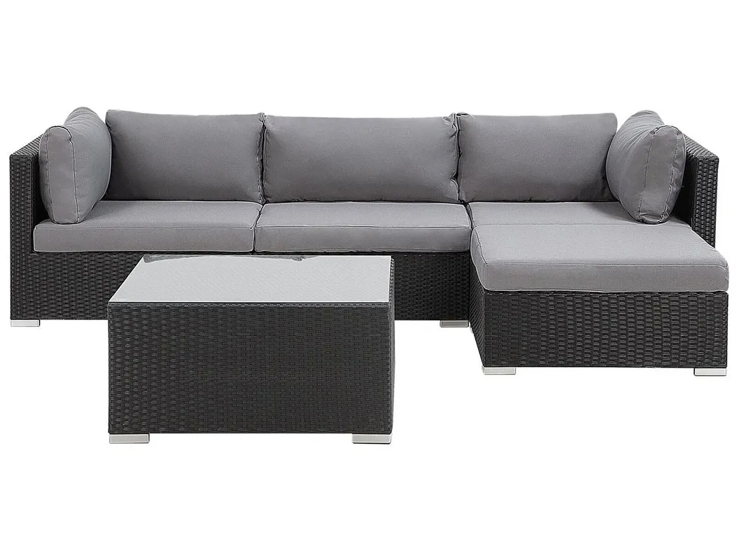 Outdoor Corner Seating Set for 4 People from Miden Home OS-Rt-122-W