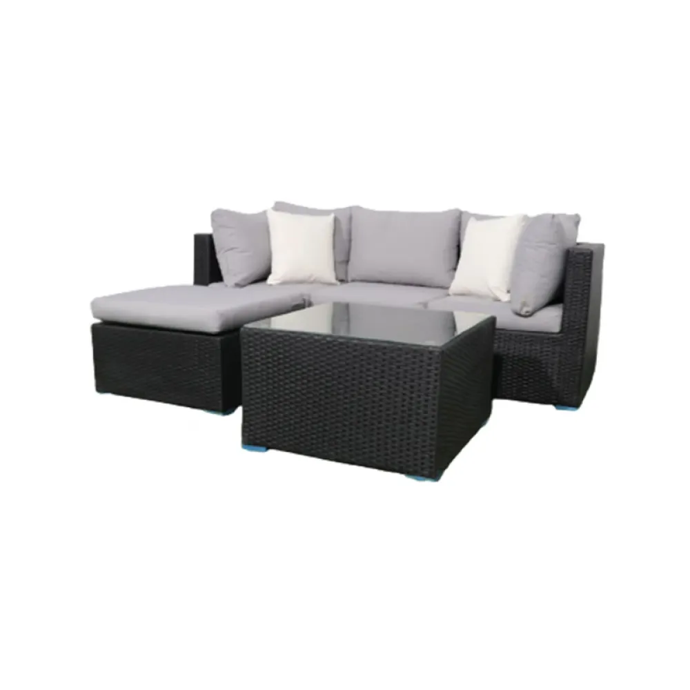 Outdoor Corner Seating Set for 4 People from Miden Home OS-TOK-013-W