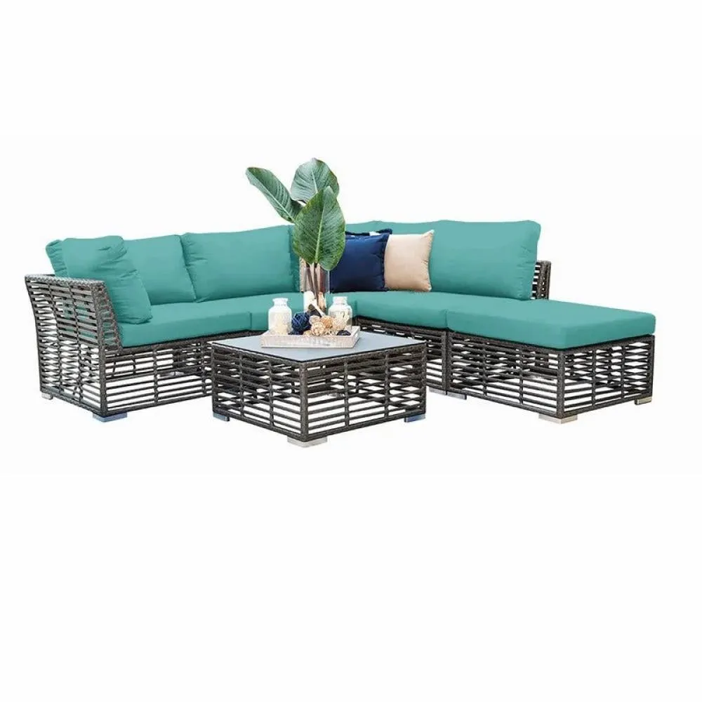 Outdoor Corner Seating Set for 5 People from Miden Home OS-Rt-188-W