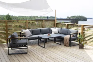 Outdoor Corner Seating Set for 8 People from Miden Home OS-St-015-W