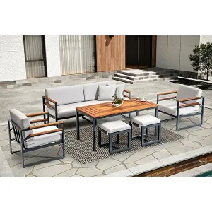 Outdoor Seating Set for 10 People from Miden Home OS-St-009-W