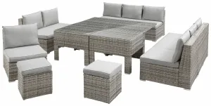 Outdoor Seating Set for 11 People from Miden Home OS-Rt-132-W