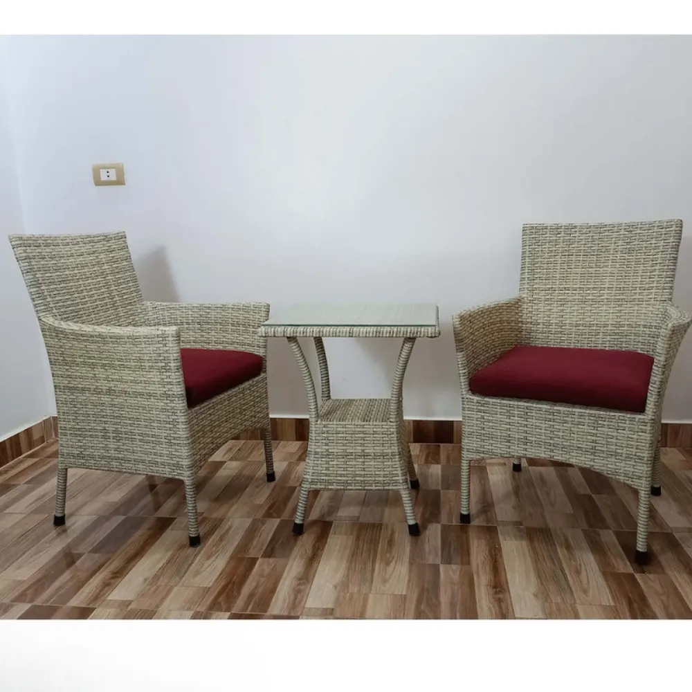 Outdoor Seating Set for 2 People from Miden Home OS-203-W