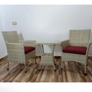 Outdoor Seating Set for 2 People from Miden Home OS-203-W