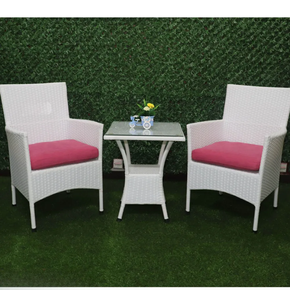 Outdoor Seating Set for 2 People from Miden Home OS-Rt-004-W