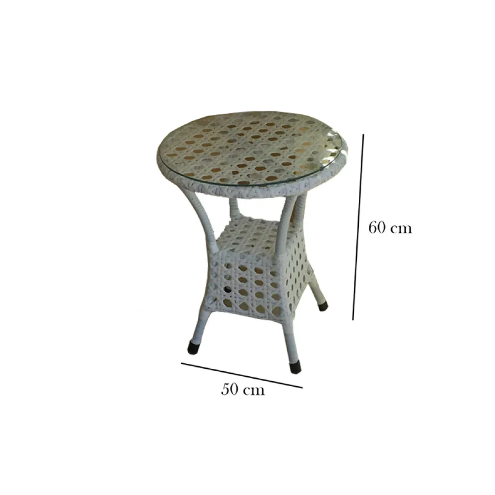 Outdoor Seating Set for 2 People from Miden Home OS-Rt-005-W
