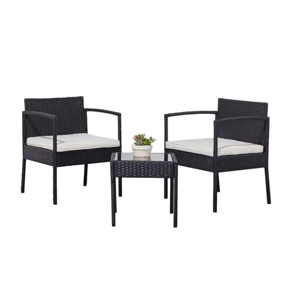 Outdoor Seating Set for 2 People from Miden Home OS-Rt-065-W