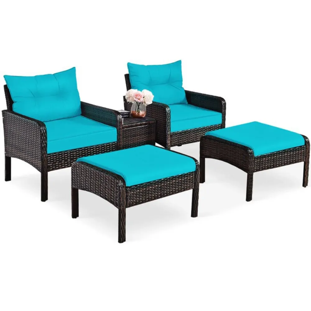 Outdoor Seating Set for 2 People from Miden Home OS-Rt-066-W