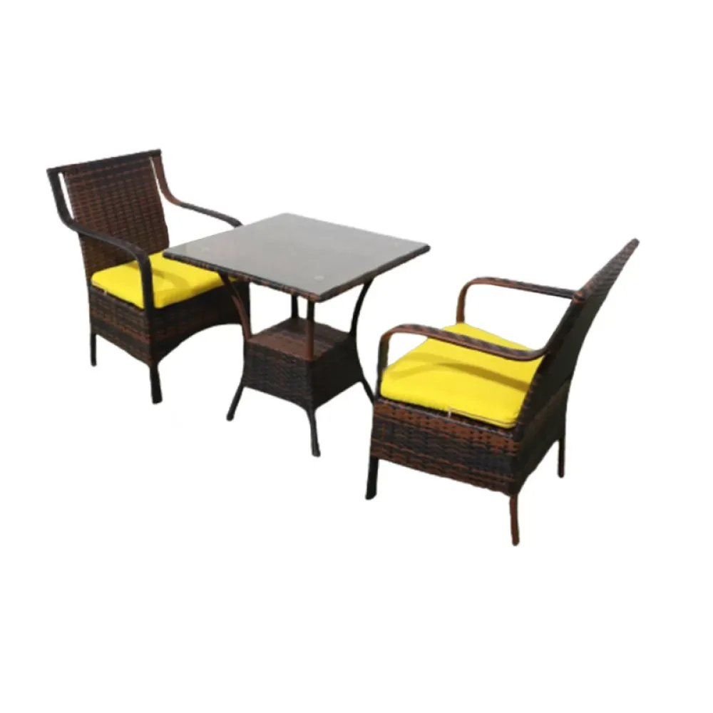 Outdoor Seating Set for 2 People from Miden Home OS-TOK-001-W