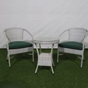 Outdoor Seating Set for 2 People from Miden Home OS-TOK-009-W