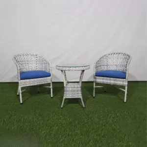 Outdoor Seating Set for 2 People from Miden Home OS-TOK-010-W