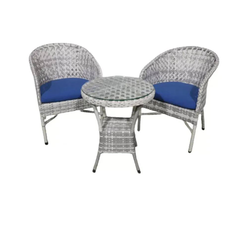 Outdoor Seating Set for 2 People from Miden Home OS-TOK-010-W