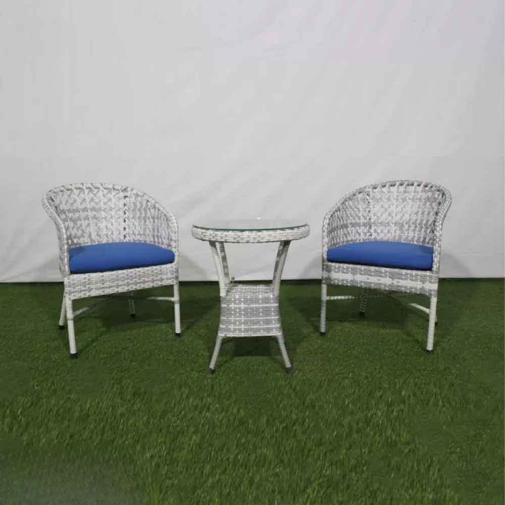 Outdoor Seating Set for 2 People from Miden Home OS-TOK-010-W