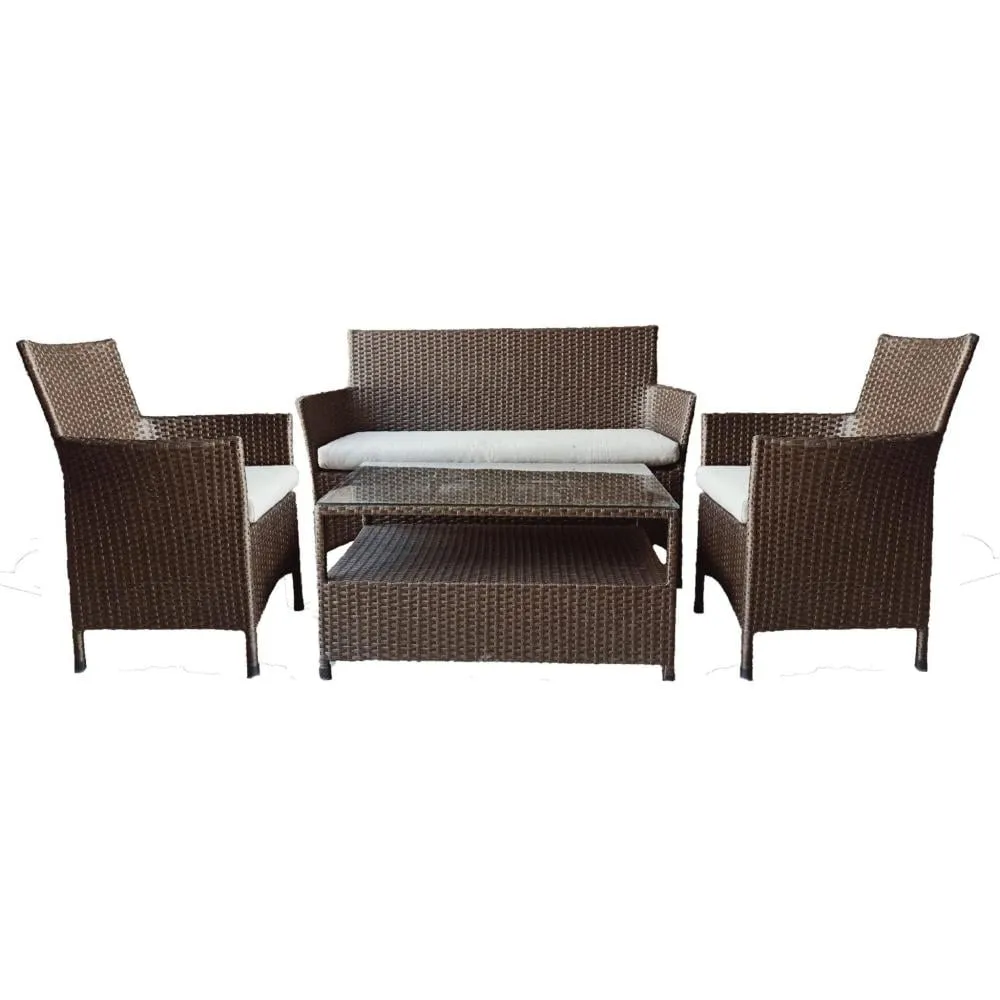 Outdoor Seating Set for 4 People from Miden Home OS-230-W
