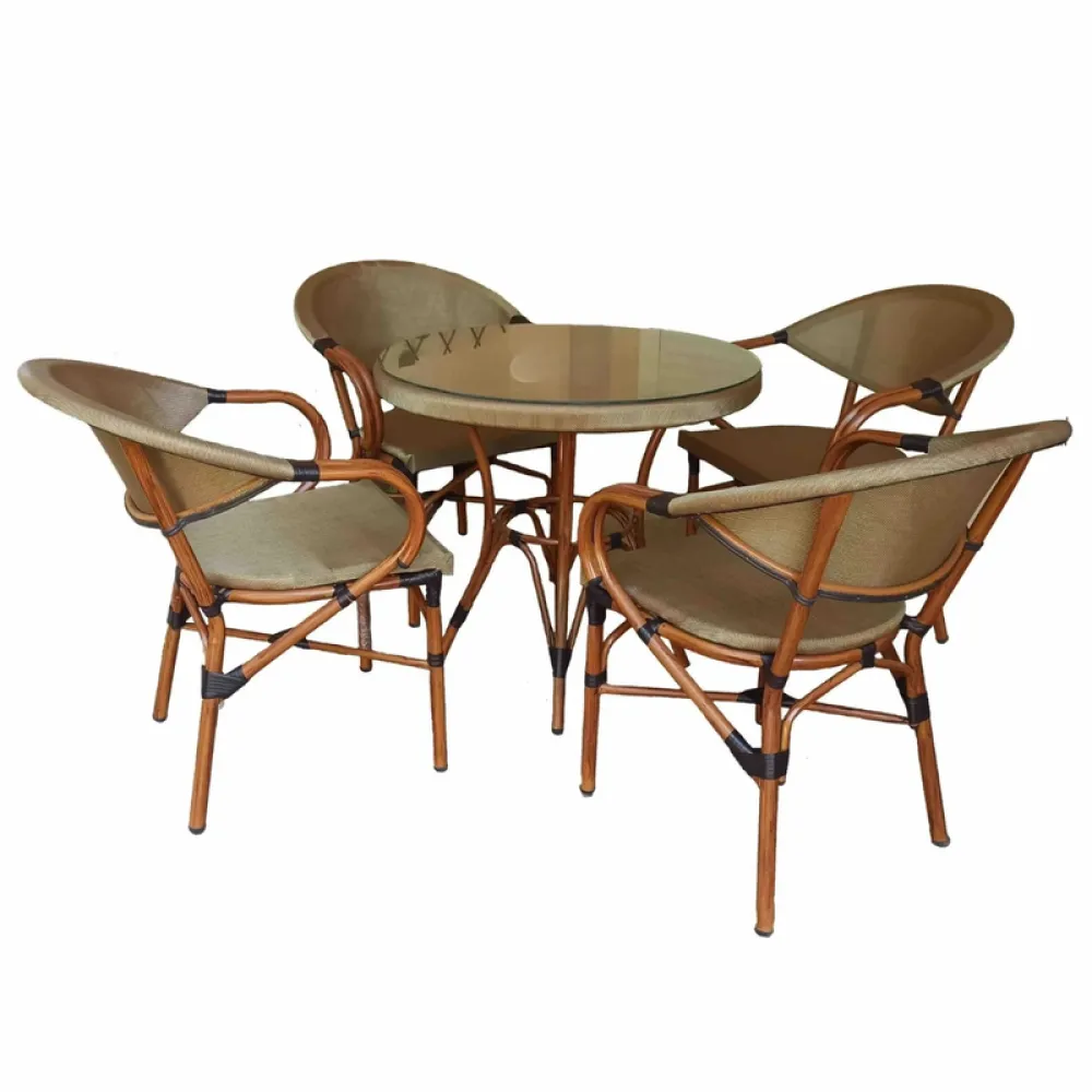 Outdoor Seating Set for 4 People from Miden Home OS-Ms-001