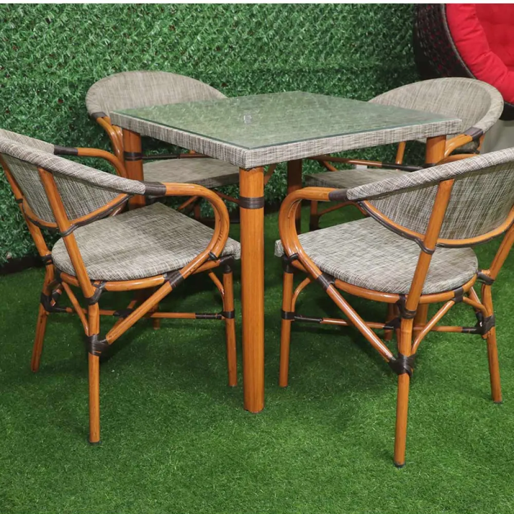 Outdoor Seating Set for 4 People from Miden Home OS-Ms-003