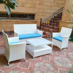 Outdoor Seating Set for 4 People from Miden Home OS-Rt-012-W