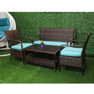 Outdoor Seating Set for 4 People from Miden Home Os-Rt-017-W