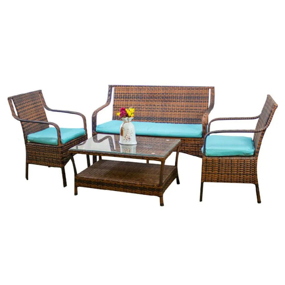 Outdoor Seating Set for 4 People from Miden Home Os-Rt-017-W