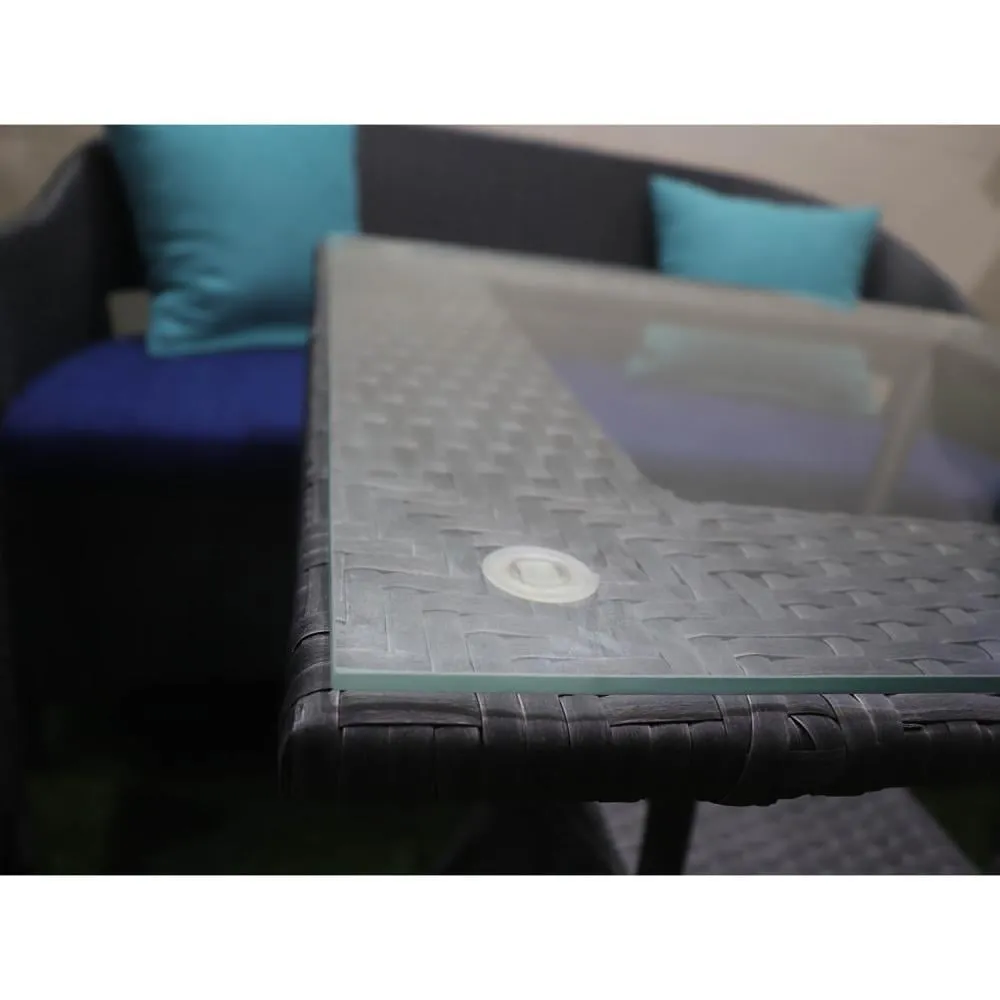 Outdoor Seating Set for 4 People from Miden Home OS-Rt-167-W