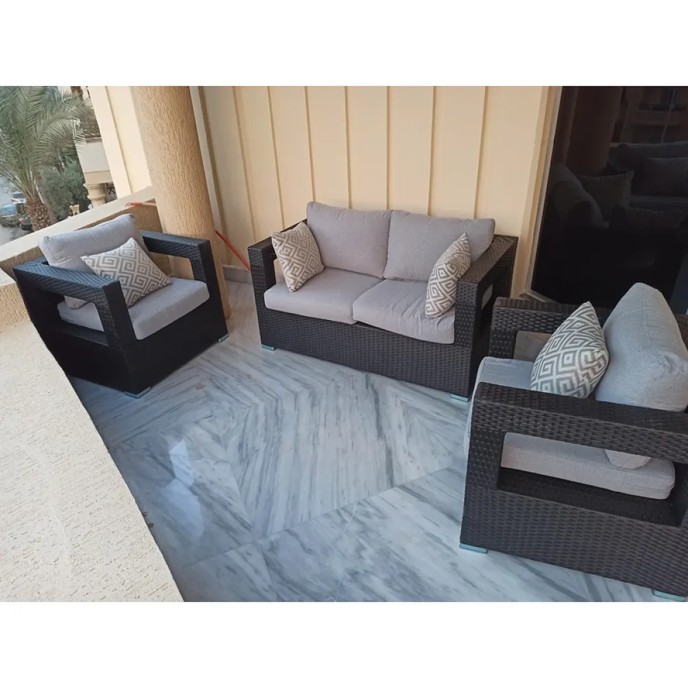 Outdoor Seating Set for 4 People from Miden Home OS-Rt-178-W