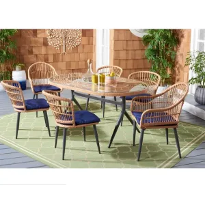Outdoor Seating Set for 6 People from Miden Home OS-310-W