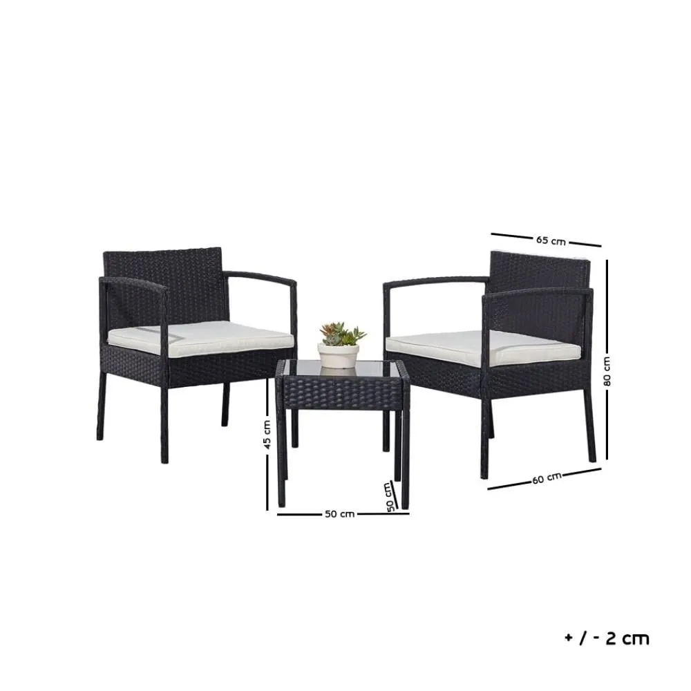 Outdoor Seating Set for 6 People from Miden Home OS-Rt-035-W