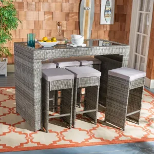 Outdoor Seating Set for 6 People from Miden Home OS-Rt-079-W