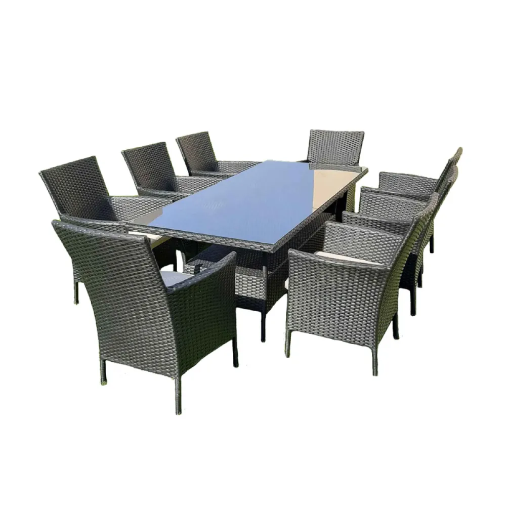 Outdoor Seating Set for 8 People from Miden Home OS-Rt-039-W