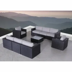 Outdoor Seating Set for 8 People from Miden Home OS-Rt-112-W