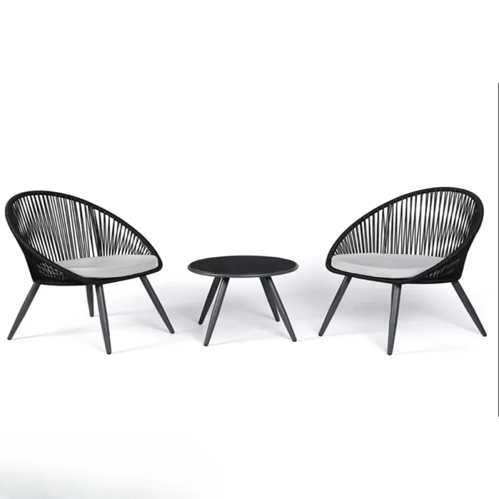 Outdoor Seating Set for Two from Miden Home OS-277-W