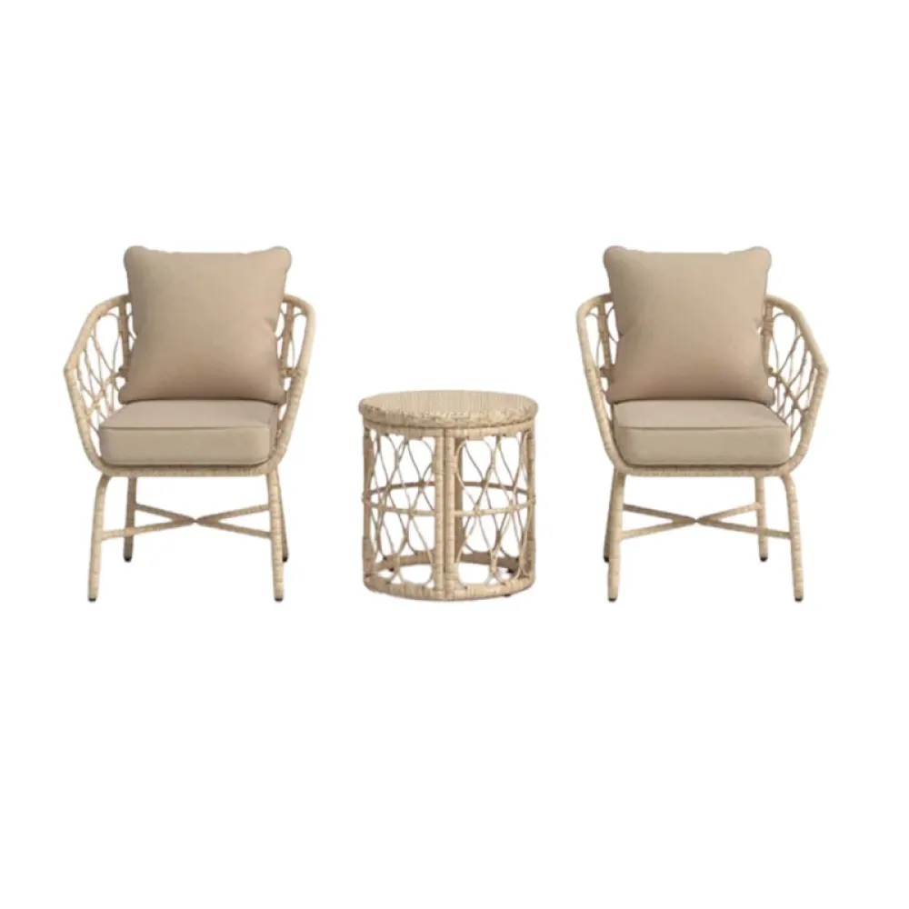 Outdoor Seating Set for Two from Miden Home OS-283-W