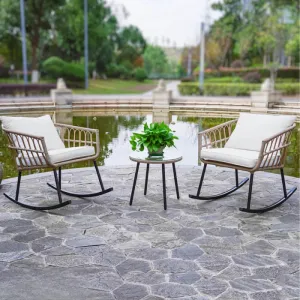 Outdoor Seating Set for Two from Miden Home OS-Rt-196-W