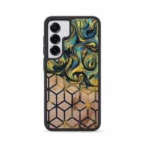 Shock Proof Film Anti Dust Film Galaxy S25 Wood Phone Case - Axton (Pattern, 780845)