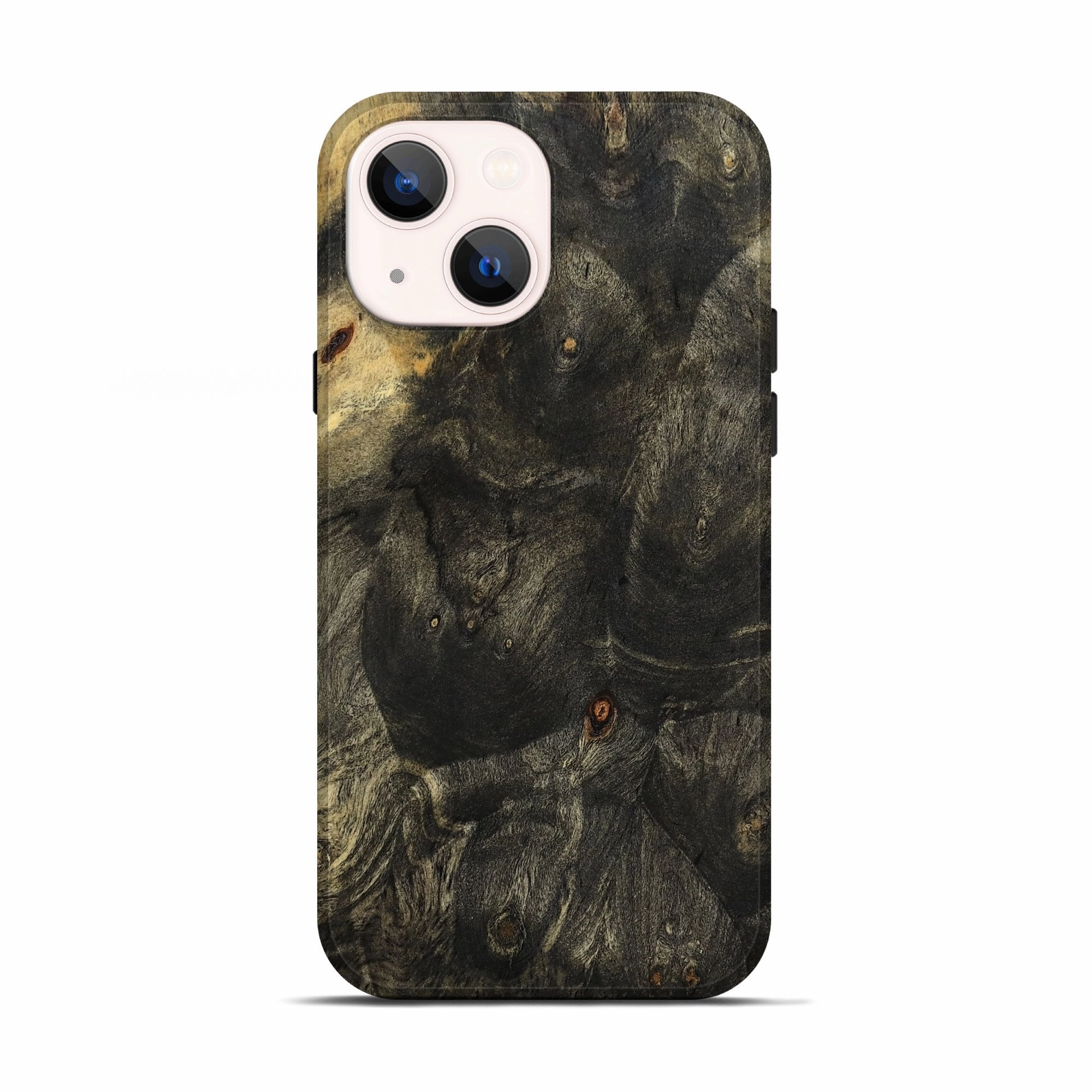 Iphone 13 Wood Live Edge Phone Case - Jeanie (Wood Burl, 777323) Anti Finger Streak