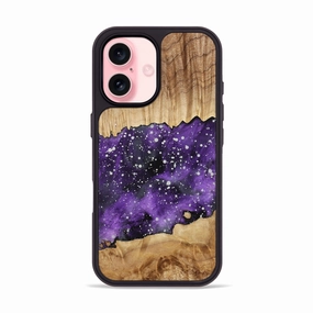 Iphone 16 Wood Phone Case - Trish (Cosmos, 775081) Edge Protection