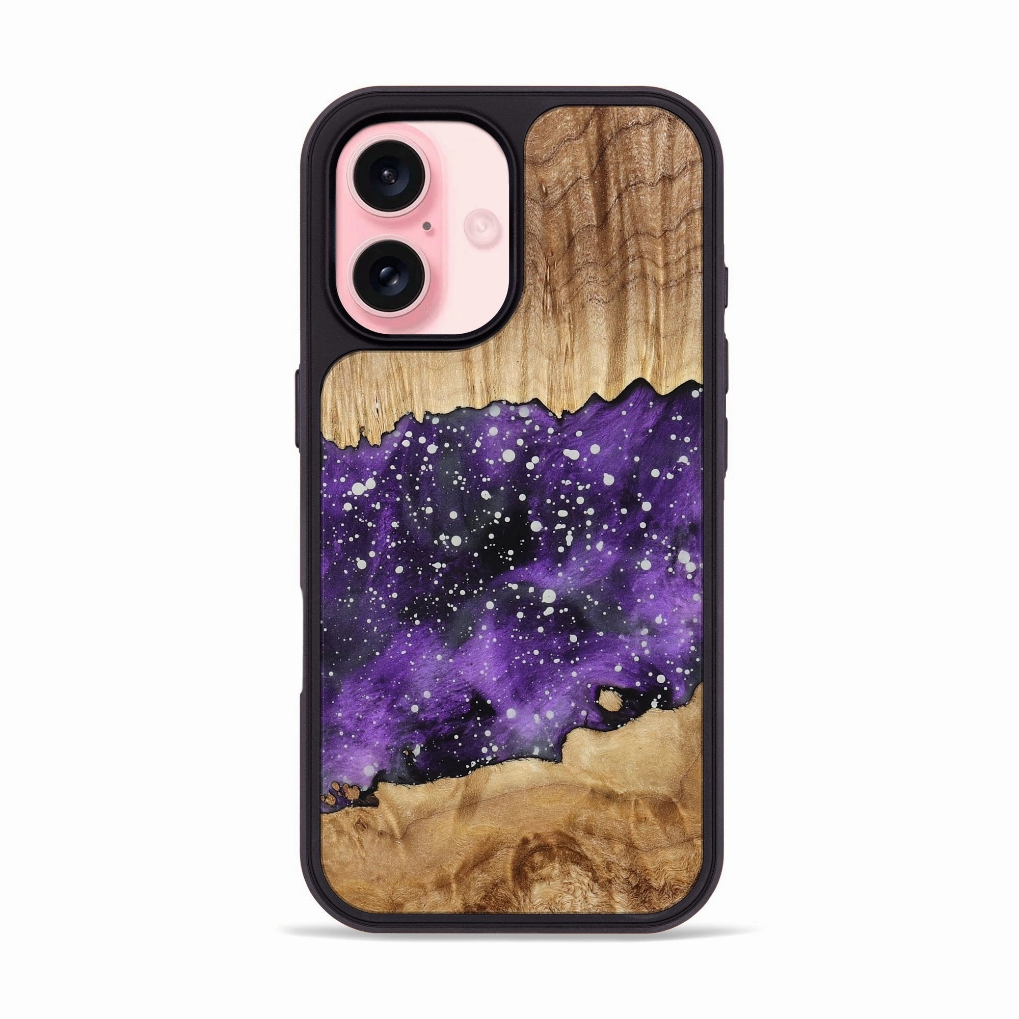 Iphone 16 Wood Phone Case - Trish (Cosmos, 775081) Edge Protection