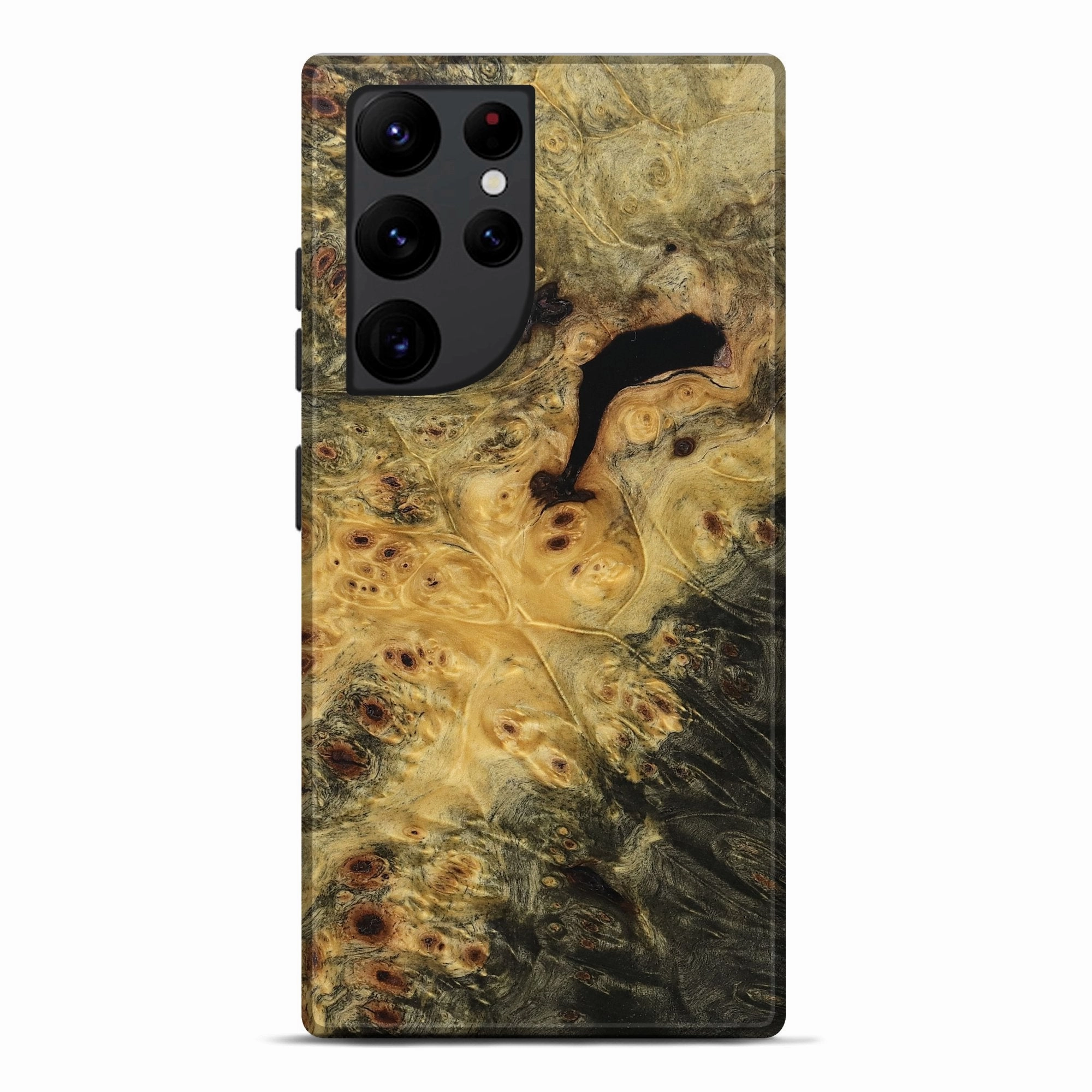 Galaxy S22 Ultra Wood Live Edge Phone Case - Gustav (Wood Burl, 777395) Anti Finger Grease Film