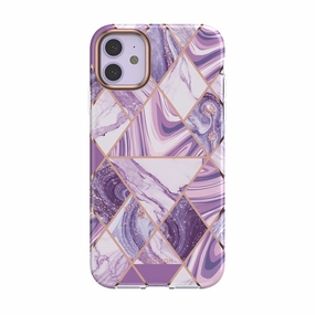 Scratch Resistant Coating Iphone 11 Cosmo Lite Case-Marble Purple
