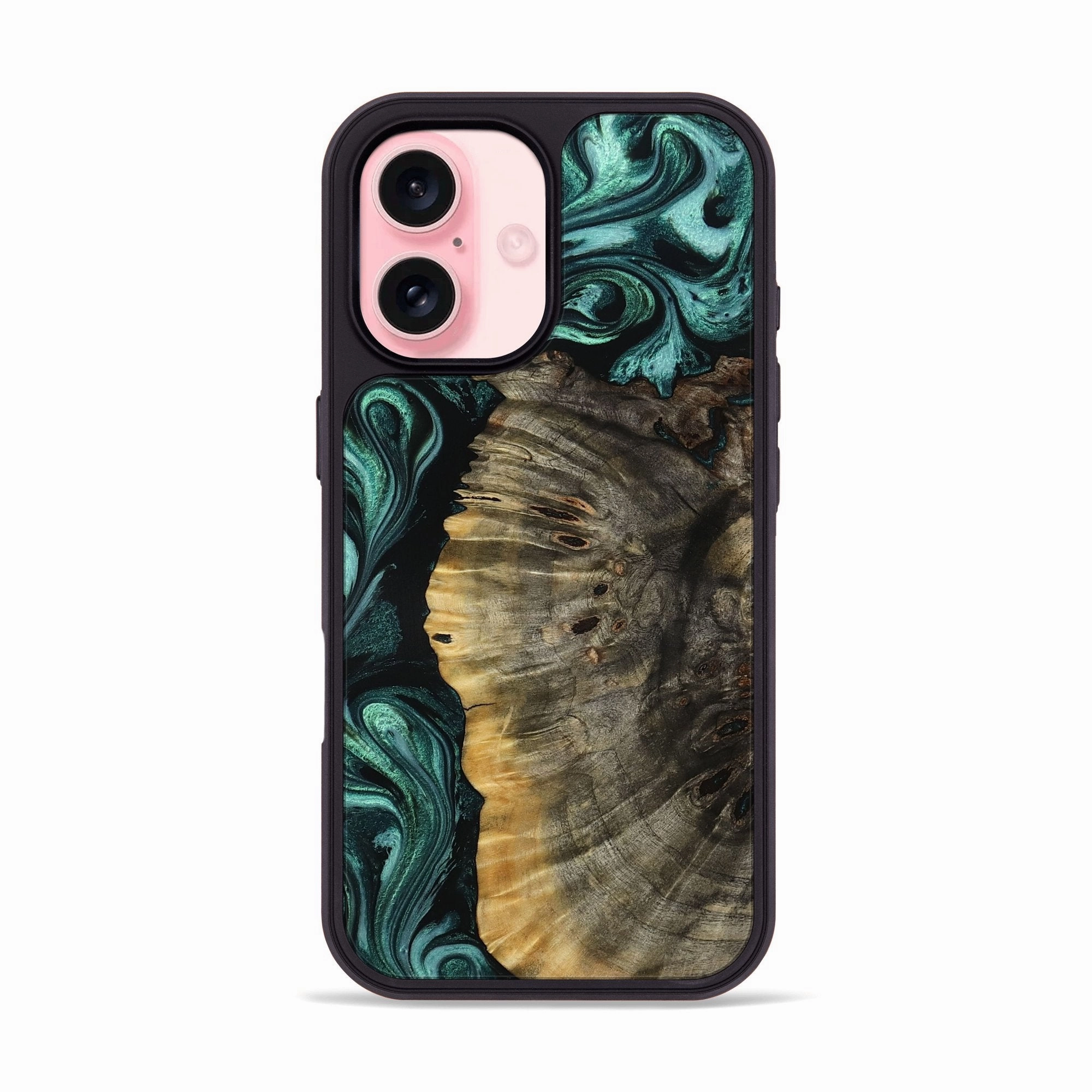 Impact Protection Anti Reflection Iphone 16 Wood Phone Case - Winnie (Green, 781757)