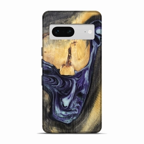 Pixel 7 Wood Live Edge Phone Case - Heaven (Purple, 781014) Anti Finger Smear Easy Installation
