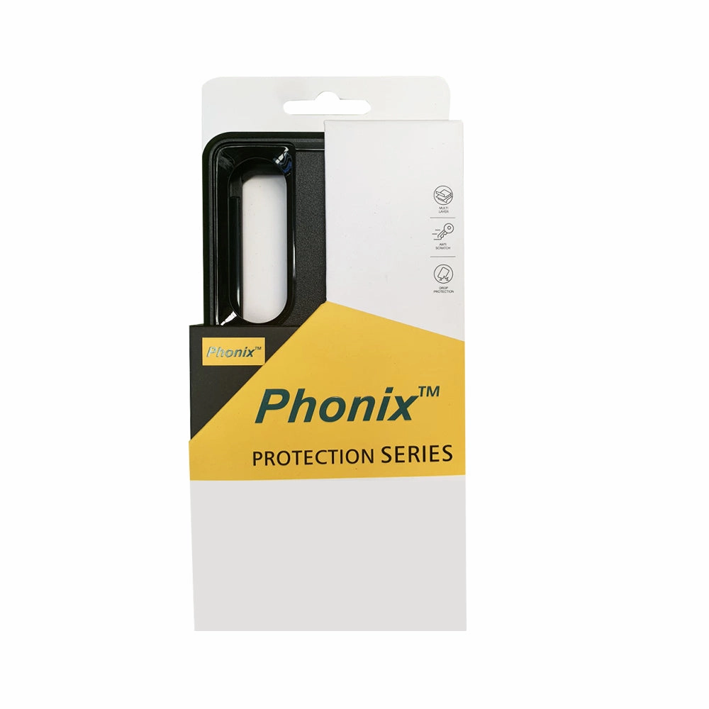Bubble Free Anti Finger Smear Phonix Black Armor Light Case For Samsung Z Fold 4 & Flip 4