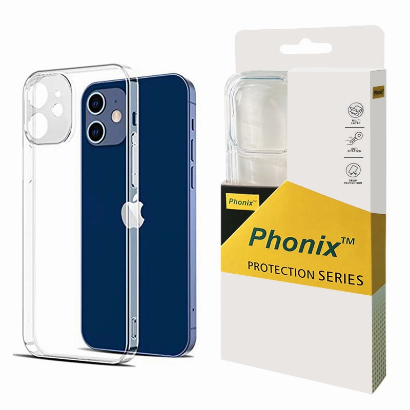Screen Defense Phonix Case For Iphone 12 Pro Clear Rock Hard Case (With Camera Protective)