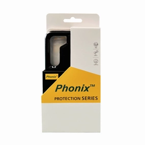 Phonix Case For Samsung A05S Black Armor Light Case Tempered Glass