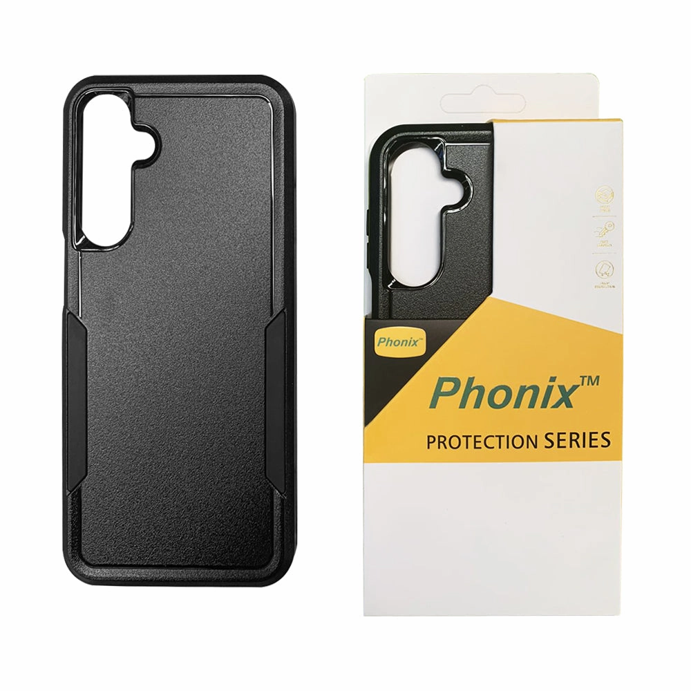 Phonix Case For Samsung A14 Black Armor Light Case Grip Friendly