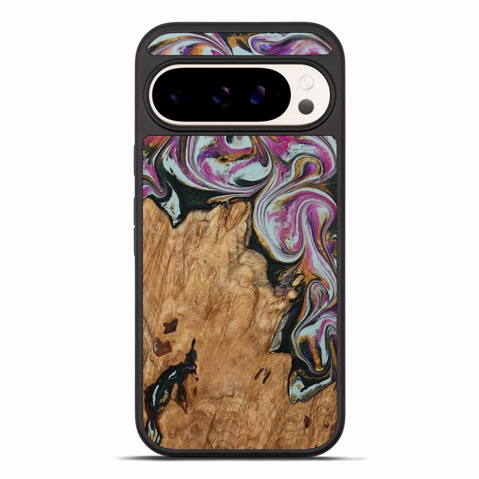 Anti Finger Smudge Fingerprint Shield Pixel 10 Pro Xl Wood Phone Case - Aimee (Green, 777918)