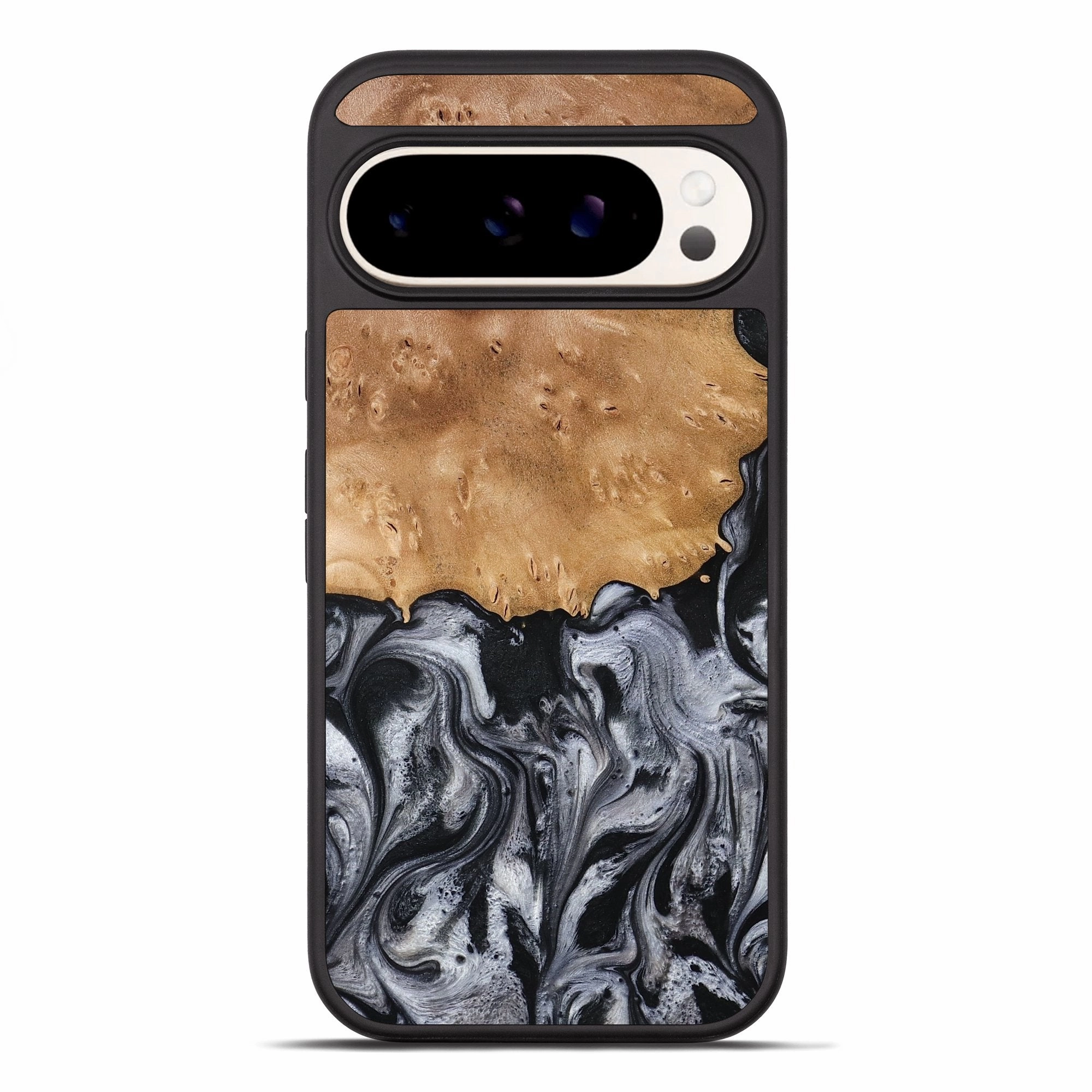 Anti Finger Grease Film Anti Finger Grease Pixel 10 Pro Xl Wood Phone Case - Aisha (Black & White, 775648)