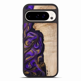 Pixel 10 Pro Xl Wood Phone Case - Alan (Purple, 774716) Smooth Surface