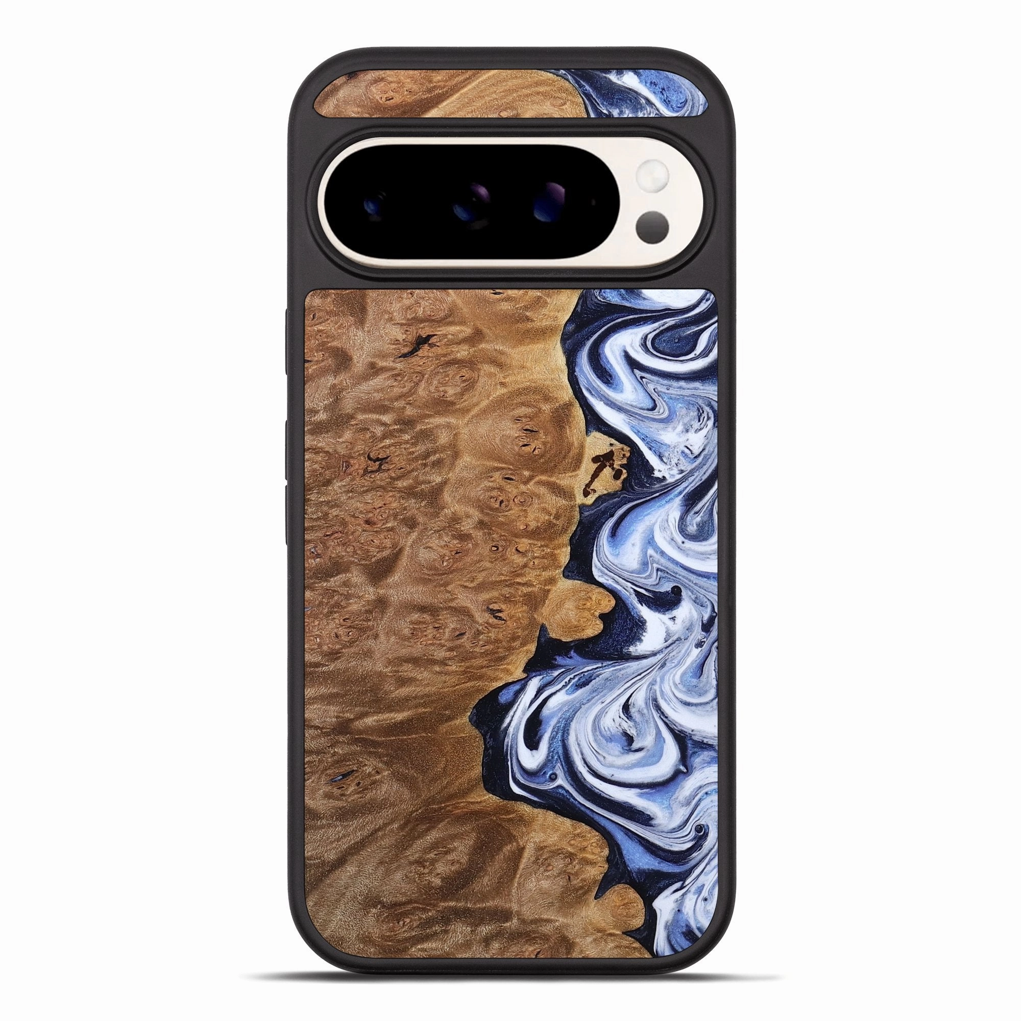 Pixel 10 Pro Xl Wood Phone Case - Alani (Blue, 770604) Bubble Free